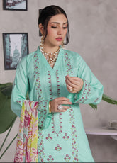 Jasmine By Soghat Creation Chikankari Cotton 3 Piece Unstitched Suit SC25JV3 D-07